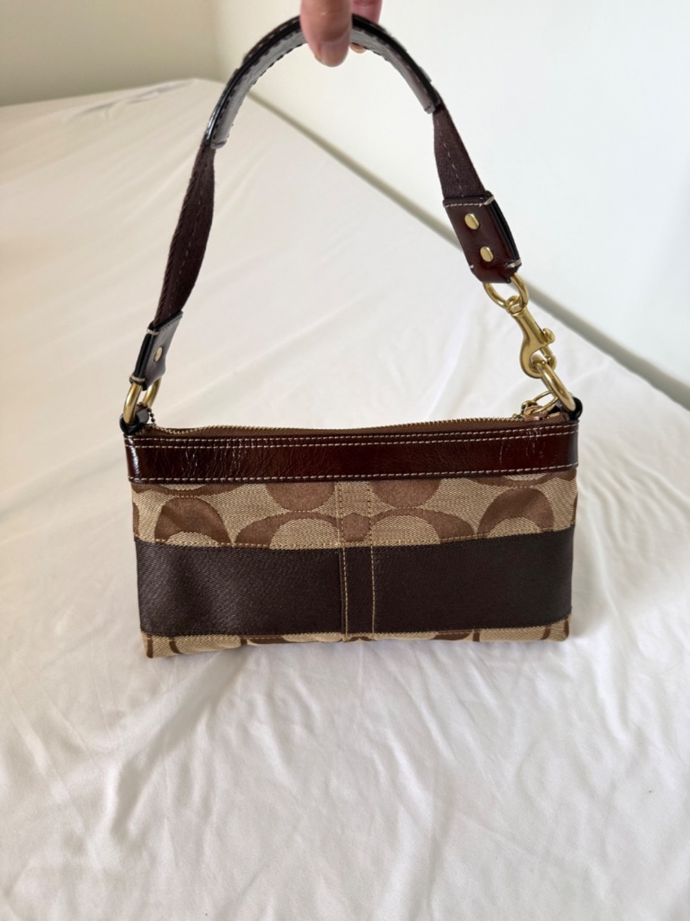 Vintage Coach Demi Stripe Shoulder Bag - Picture 5 of 9
